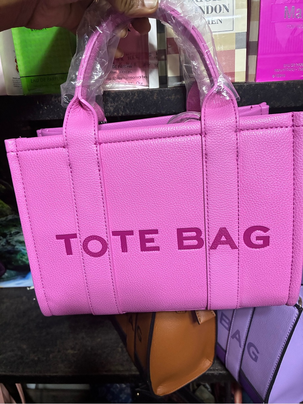 Pink Tote Bag - Structured Women’s Handbag